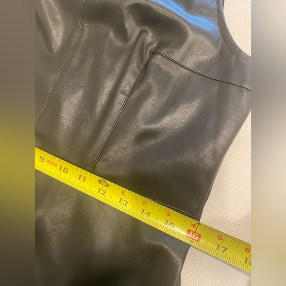 NWT She + Sky Faux Leather Paneled Sleeveless Party Dress Size L - Picture 10 of 11